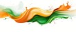 Independence Day concept cover Background with Waving flag in watercolor effect. Ai Generated.