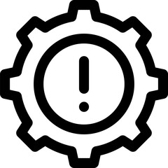  Warning Modern Icon. Warning premium stroke icon.