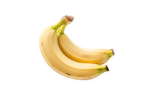 Bunch Of Ripen Bananas  Isolated On Transparent Background. Generative Ai.