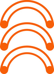 Wall Mural - orange rss icon