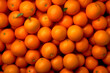 Background of fresh mandarins or oranges. Generative AI