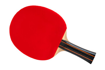 Professional table tennis racket isolated on white background