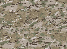 Military Multicam Camouflage Pattern Vector	