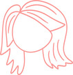 © Katerina - Doodle girl face silhouette