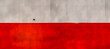 Hintergrund aus der Steuerbord Seite eines Schiffes oben weiß unten rot mit hohem Kontrast und einer kleinen runden Öffnung