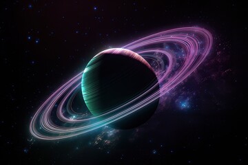 Wall Mural - close up space scene with planets, stars and galaxies. space galaxy background with planet and aster