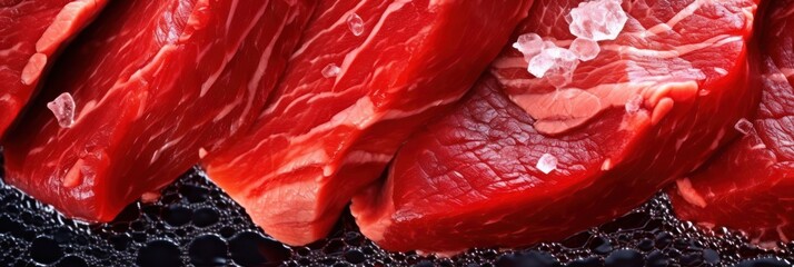 Fresh raw beef meat. Generative AI