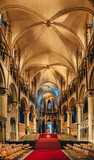 Fototapeta Paryż - Architecture inside Canterbury cathedral in the city of Canterbury, Kent, UK