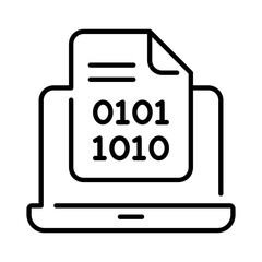 Check this amazing binary coding vector design in modern style, premium icon