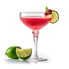 Daiquiri Cocktail isolated on white (generative AI)