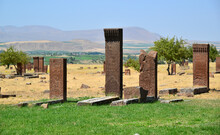 The Seljuk Cemetery, Located In Ahlat, Turkey, Is An Important Tourism Region.