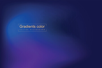 Dark blue gradient smooth abstract background. Vector horizontal template for digital landing page
