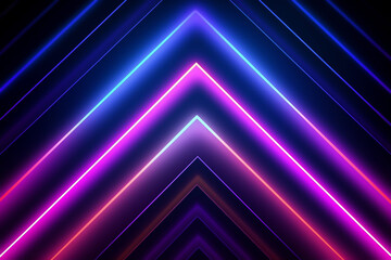 Colorful modern abstract background elegant neon light Generative Ai