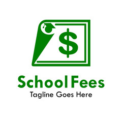 School fees design logo template illustration