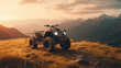 © andranik123 - Quad bike on the mountain. Generative Ai