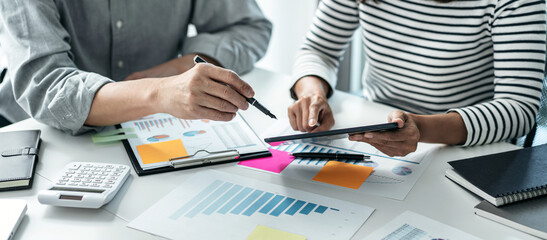 Poster - Business team colleagues consultation and discussion marketing p