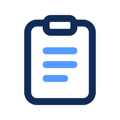 Sticker - clipboard outline color icon