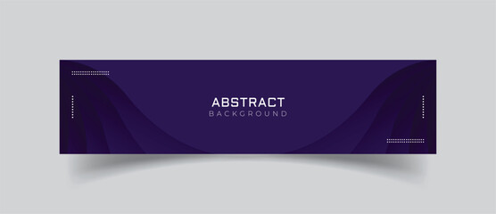 Wall Mural - linkedin banner with purple stylish background