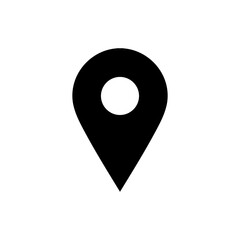Fototapete - location icon pin sign, map pointer place marker icons. web vector icon