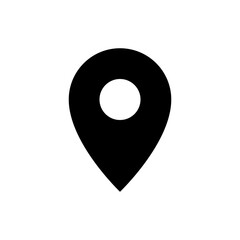 Fototapete - location icon pin sign, map pointer place marker icons. web vector icon