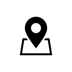 Fototapete - location icon pin sign, map pointer place marker icons. web vector icon