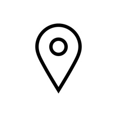 Fototapete - location icon pin sign, map pointer place marker icons. web vector icon