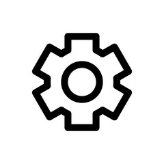 Aufkleber - settings icon symbol, gear wheel icons. Cogwheel sign. web vector icon