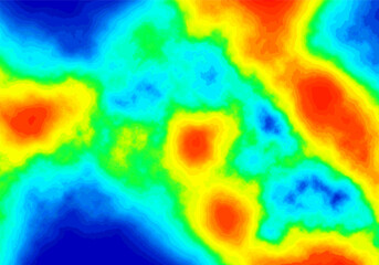 Heat map. Abstract infrared thermographic background. Vector illustration.