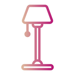 floor lamp gradient icon