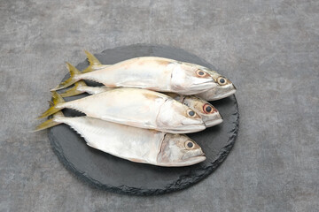 Wall Mural - Ikan Kembung, Kembung Fish or Mackerel Fish. Food preparation
