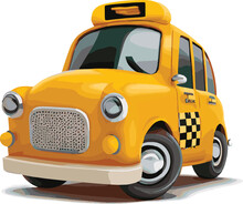 Yellow Taxi Car