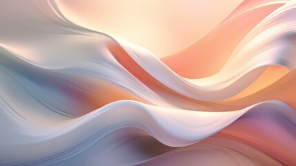 Wall Mural - abstract background with soft pastel waves. gradient colors. for designing apps or products.