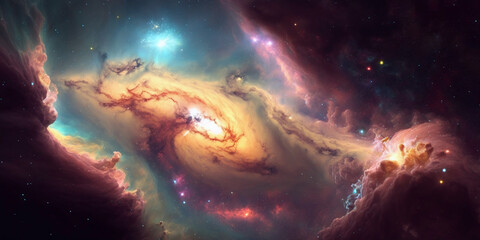 Wall Mural - nebula art