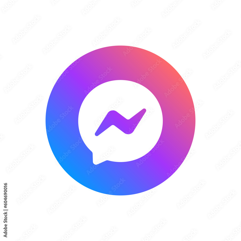 messenger logo. messenger icon , social media icons. social media and social network logos. vector editorial