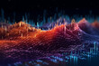 © twindesigner - Vibrant illustration captures the essence of data flow through dynamic ripples and waves. Ai generated