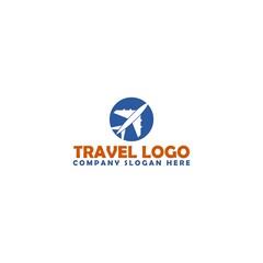 Sticker - Travel Logo Icon Design Template. Air Travel logo isolated on white background