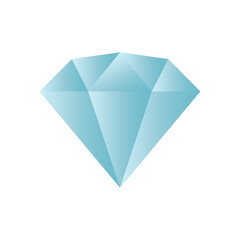 Diamond vector icon isolated on white background