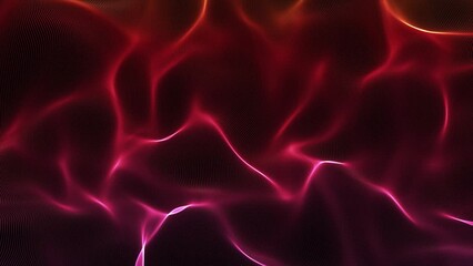 Wall Mural - abstract gradient waves background animation. digital waves made of glowing particles with light ref