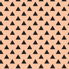 abstract monochrome seamless black triangle pattern art.