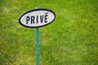 small private sign on lawn network security vpn restricted access firewall property privacy french prive