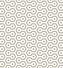 Sticker - Seamless pattern with hexagons on a white background