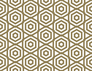 A seamless pattern with a hexagon design
