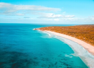 Wall Mural - Beautiful view of the sea coast. Bunker Bay, Western Australia