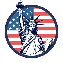Statue Of Liberty USA American Patriotic Design