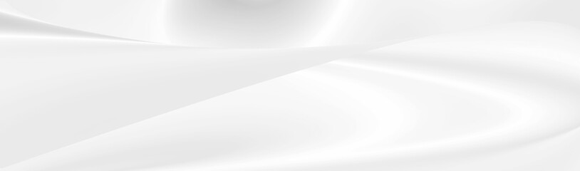 Poster - White and gray abstract background, gradient vector.