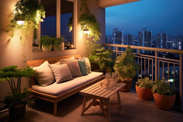 Wall Mural - modern balcony idea