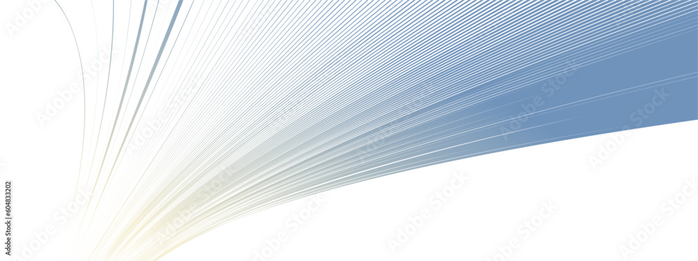 Vacuous Shape Curvature of space vector abstract art background, 3D linear flow ...