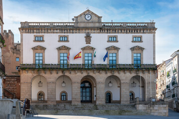 Sticker - city hall in Caceres Spain