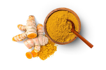 Poster - Turmeric powder and turmeric root