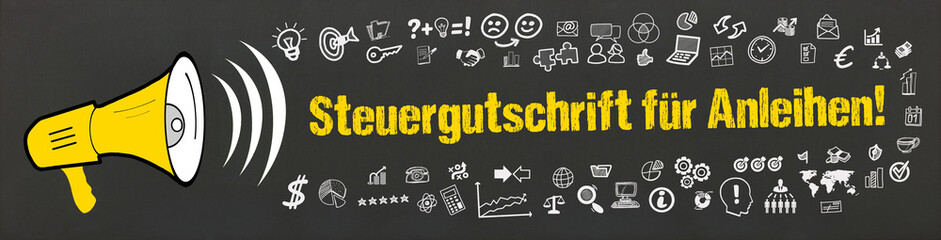 Sticker - Steuergutschrift für Anleihen!